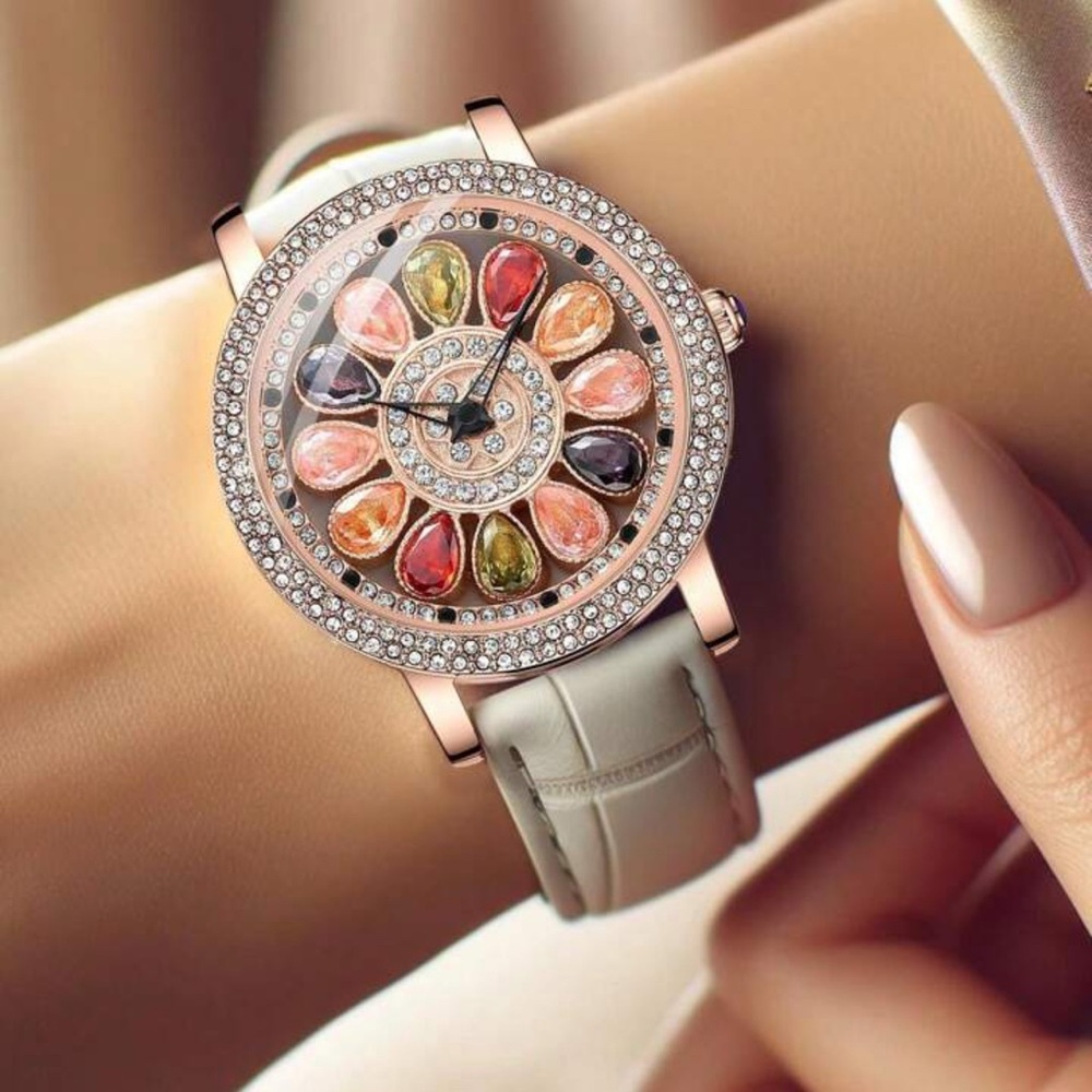 Ladies Wrist WATCH with Spinning Dial Coloful NEW